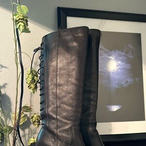 Lace up tall boots size 8